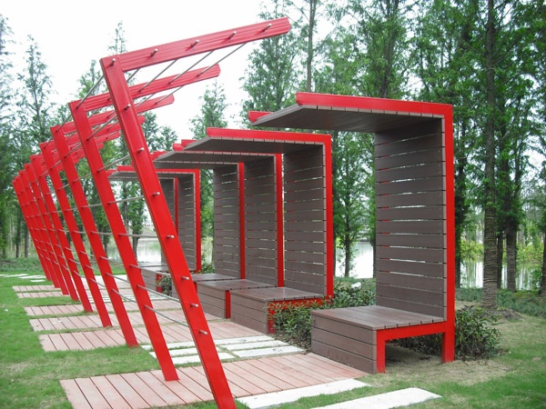 聚鋒塑木助力『江蘇省第六屆園藝博覽會(huì)』泰州展園生態(tài)環(huán)境建設(shè)